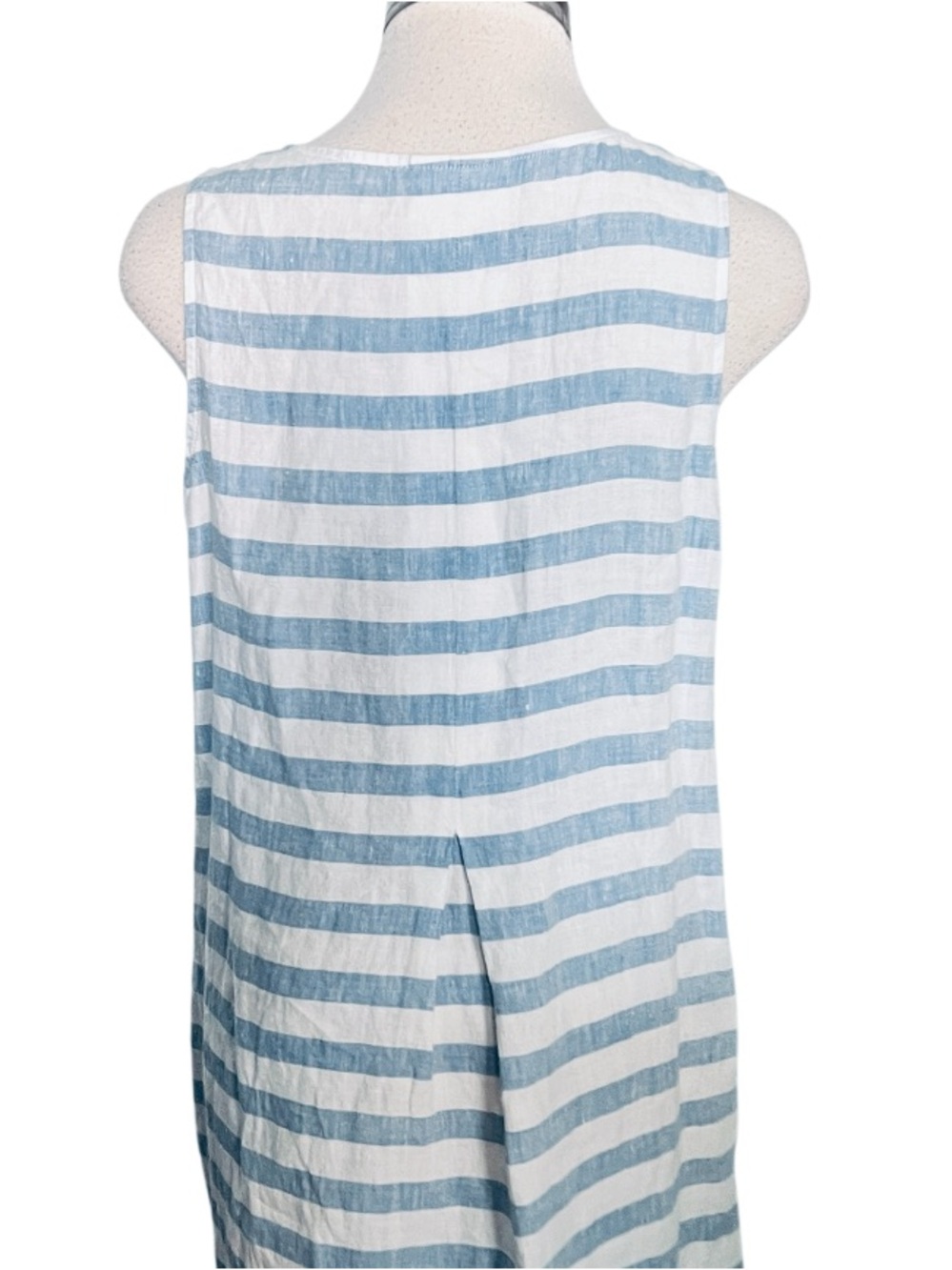 J.Jill Striped Love Linen Maxi Tank Dress. Size Medium - Picture 9 of 9